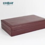 leather badge box