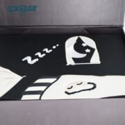 Gift box with ribbon, packaging box