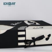 Gift box with ribbon, packaging box