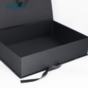 Gift box with ribbon, packaging box