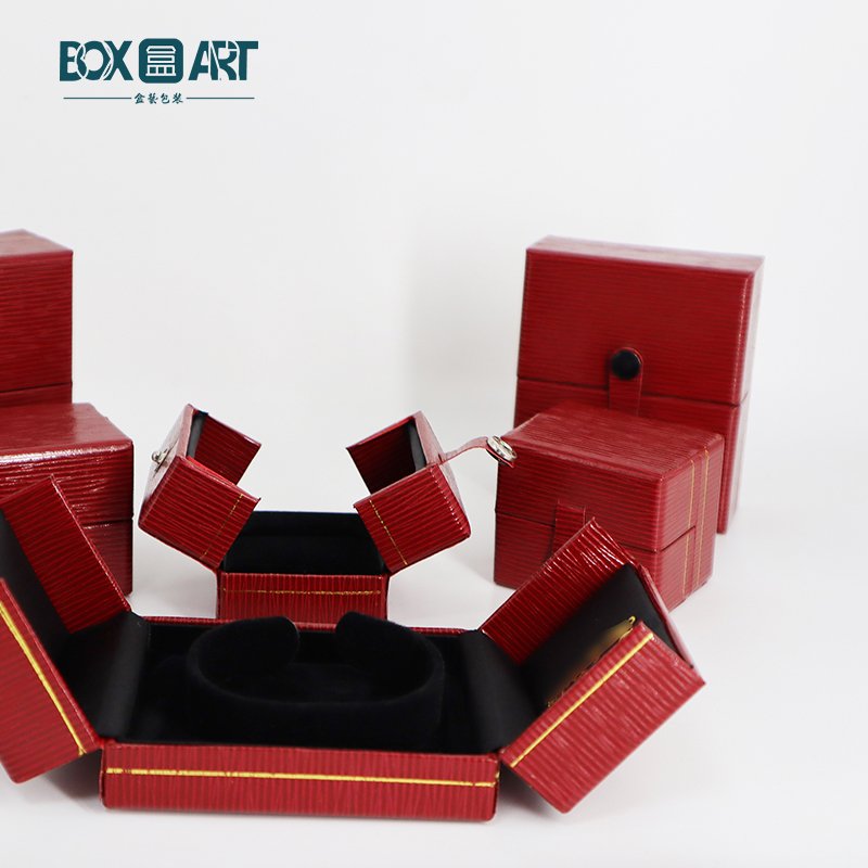 Double opening jewelry box, ring leather box, earring button box Double opening jewelry box, ring leather box, earring button box