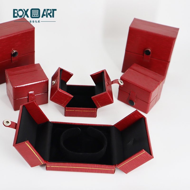 Double opening jewelry box, ring leather box, earring button box Double opening jewelry box, ring leather box, earring button box