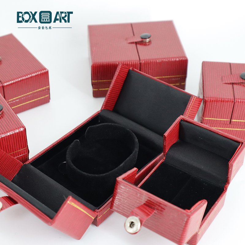 Double opening jewelry box, ring leather box, earring button box Double opening jewelry box, ring leather box, earring button box